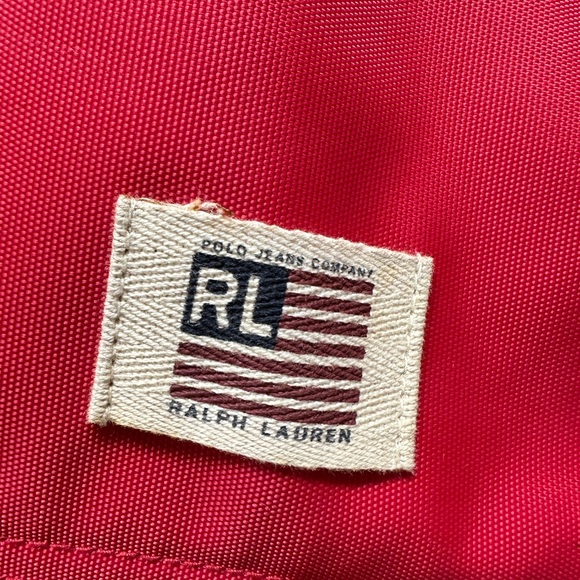 Ralph Lauren Y2K Messenger Bag Crossbody strap Red-fits IPads/Laptops - Picture 2 of 8